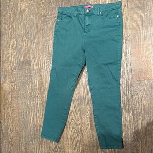 Lilly Pulitzer Green Cropped Ankle Jeans
